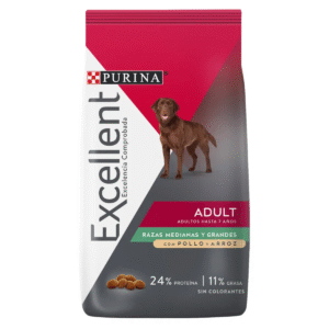 Purina® Excellent® Adulto pollo y arroz razas medianas y grandes